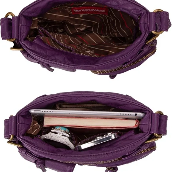 Montana West Deep Purple Crossbody Bag - Picture 3 of 5